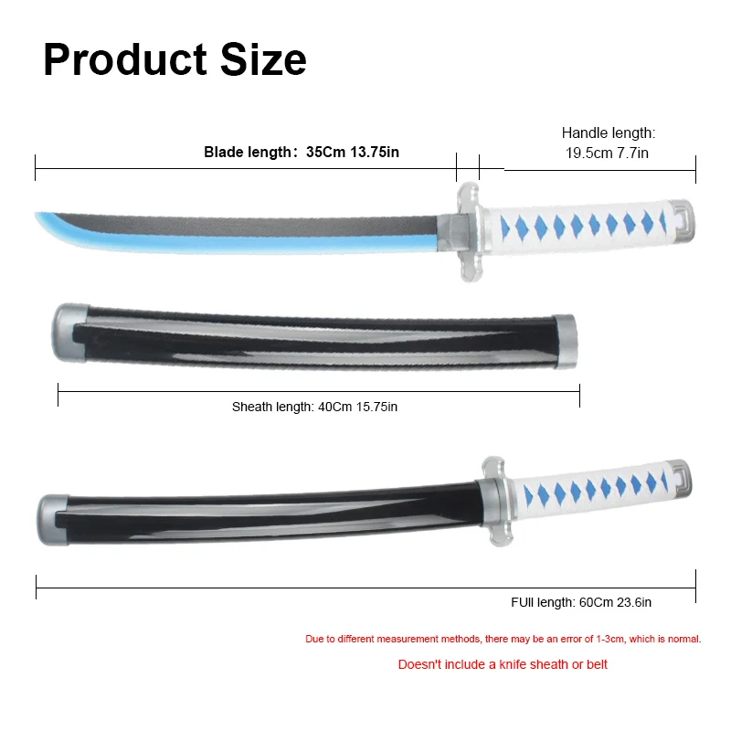 60Cm Bamboo Cosplay Props Sword With Scabbard, Anime Themed Decorative Model, Non-Sharp Collection Toy For Cosplay Party Gift