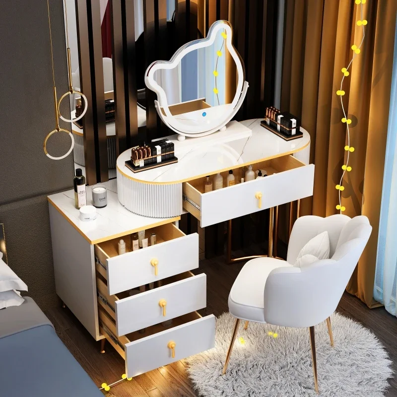 

Luxury Vanity Table Storage European Big Study Modern Corner Women Organizer Dressing Table Girl Penteadeira Chinese Furniture