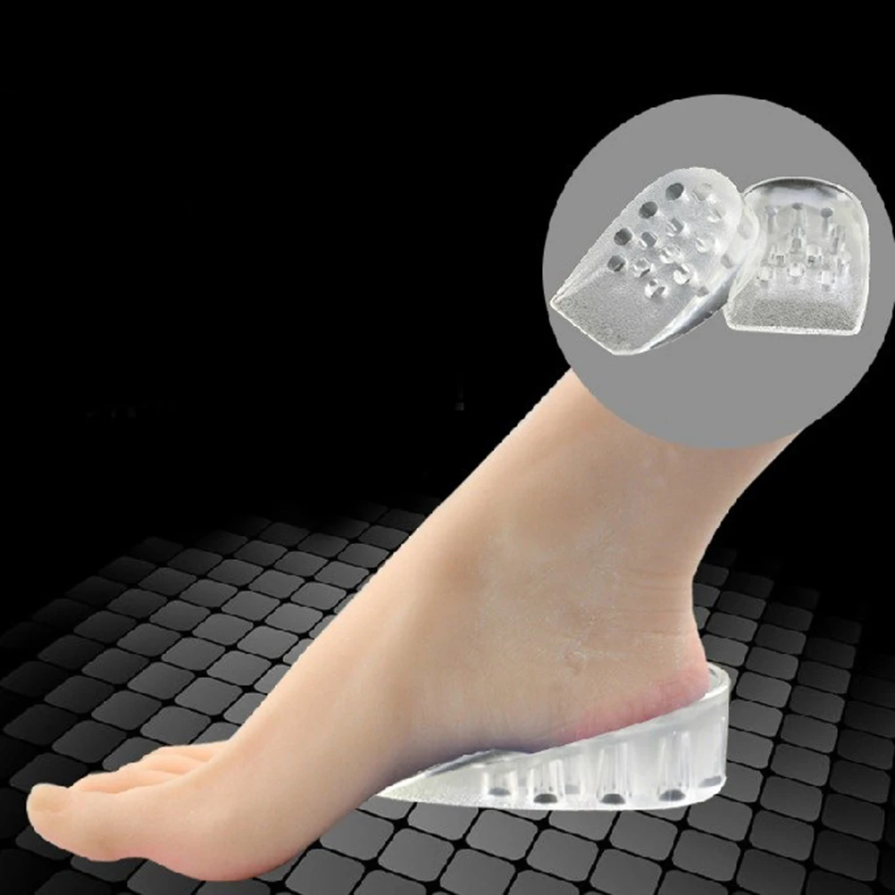 

2 Pair Insole Heightening Insoles Increase Shoe Insert Invisible Heel Lift Hidden Pad Lifts