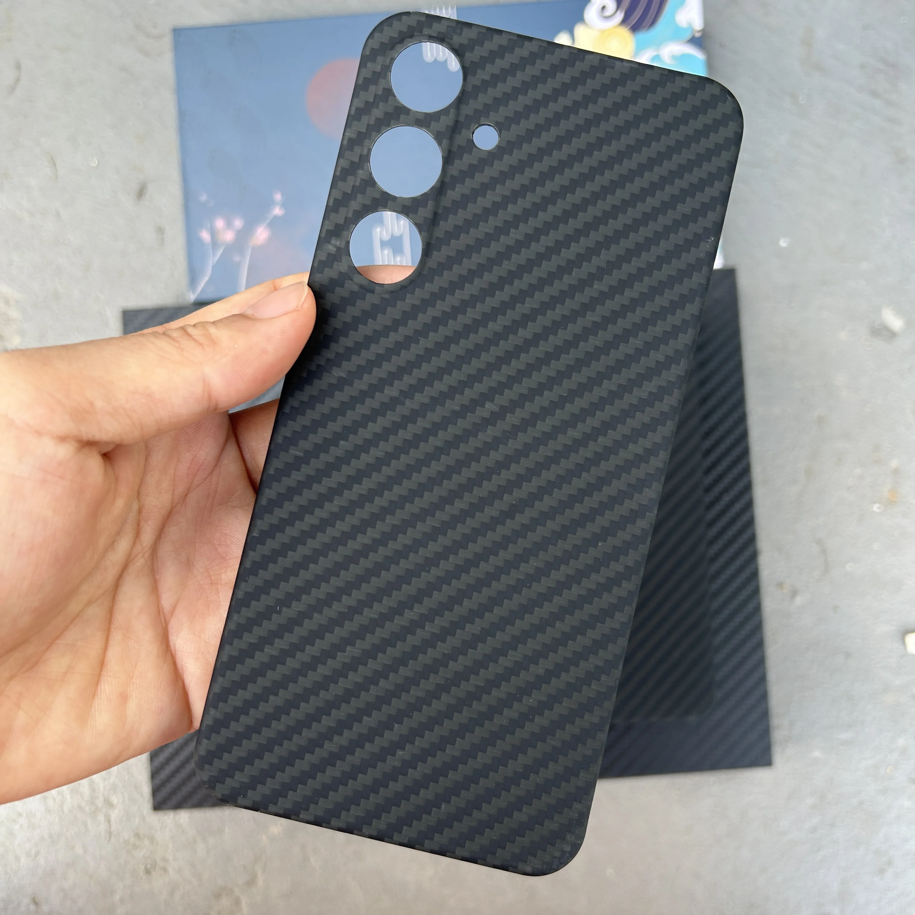 

For Galaxy S24+ Magnetic 600D Aramid Fiber Phone Case for Samsung Galaxy S24 S25 Plus Magsafe Case Real Carbon Fiber Cover Case