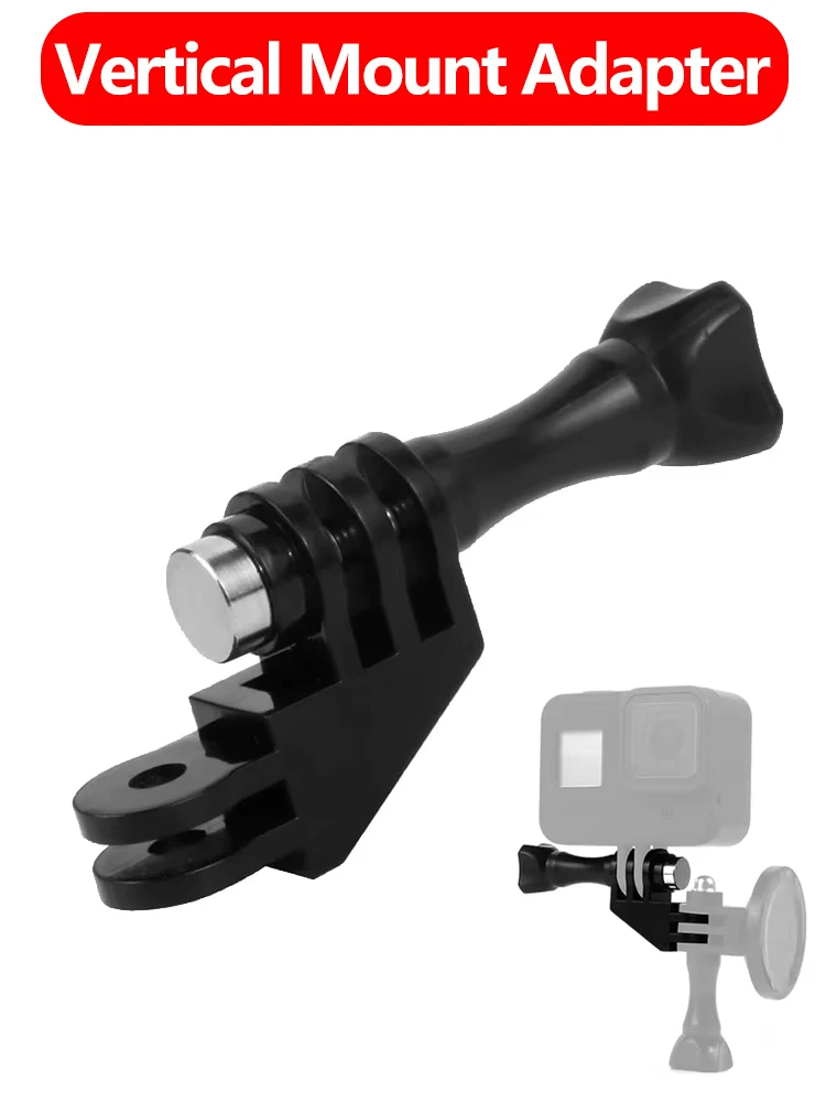 Adapter do montażu pionowego pod kątem 90 stopni, wykonany z tworzywa ABS, z gwintem 1/4 cala, do GoPro Hero 13 12 11 10 9 8, Insta360, DJI OSMO Action Camera, do vlogowania. — zdjęcie 2