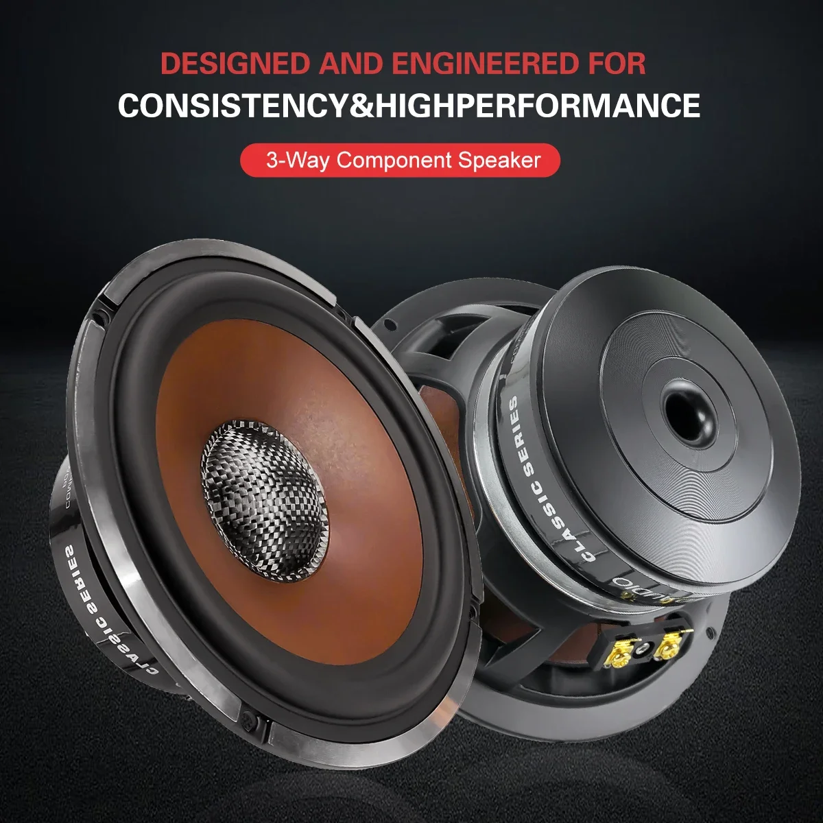 high end  way sound  inch electronic components car speakers way for car stereo audio aluminium