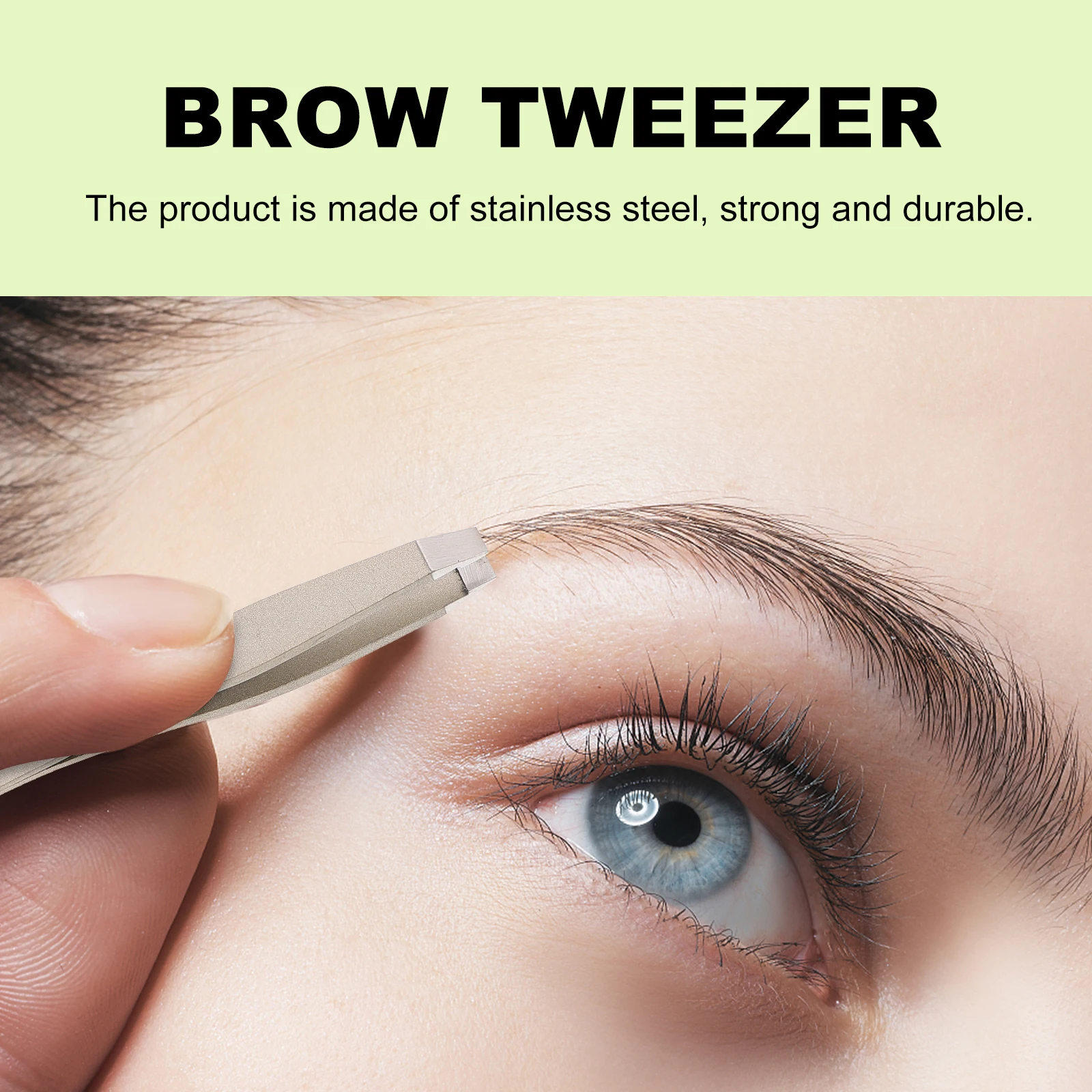 

4 Pcs Suits for Women Brow Tweezers Professional Beaded Eyebrows Supplies Clip Miss