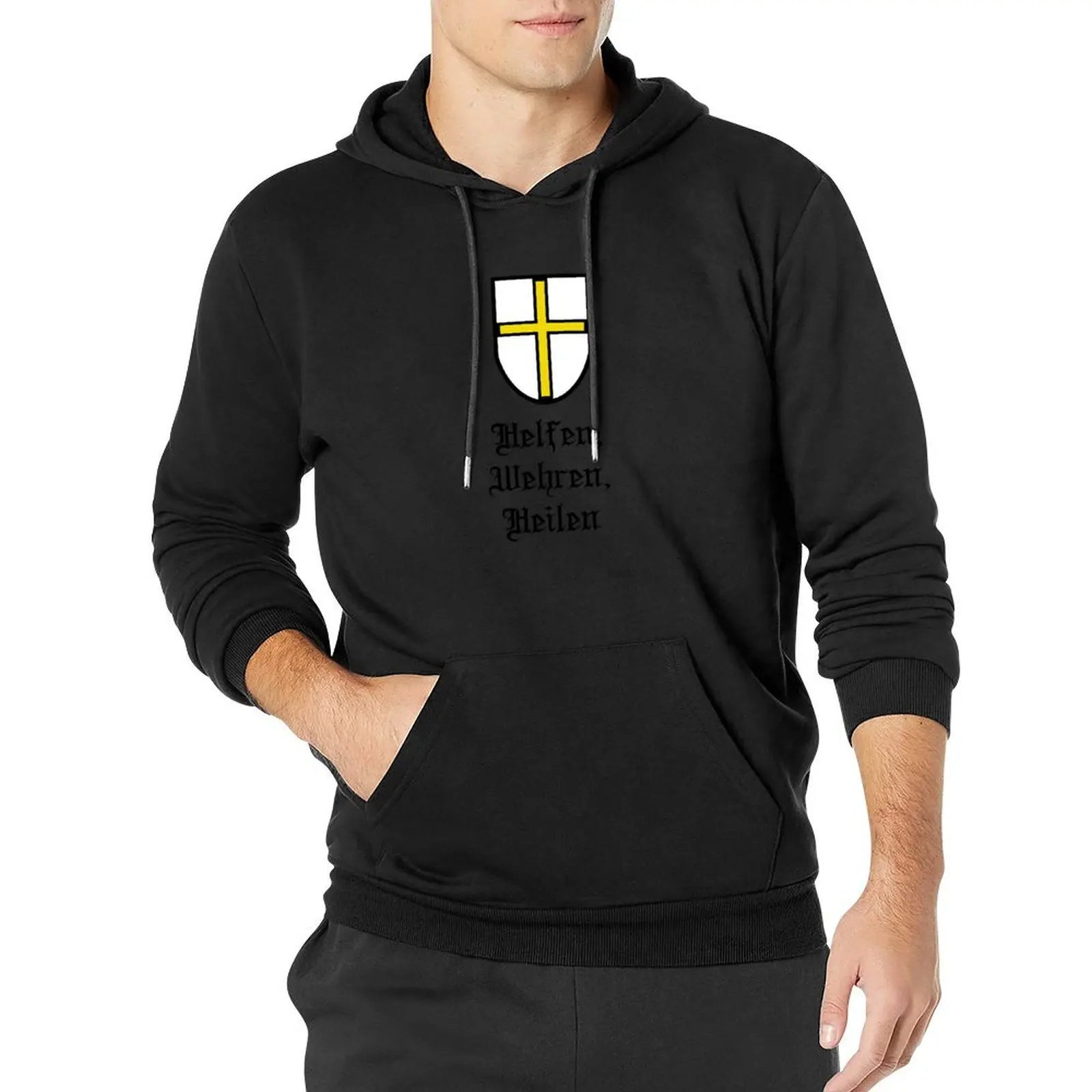 

Teutonic Order Shield with Slogan Pullover Hoodie aesthetic clothing autumn clothes pullover