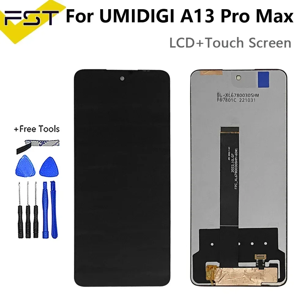 Original For UMIDIGI A13 PRO MAX 5G LCD Display Touch Screen Digitizer Assembly LCD Touch For UMIDIGI A13PRO MAX LCD+Sensor