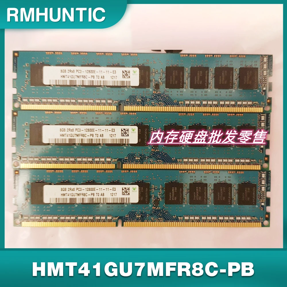 

1PCS 8G 2RX8 PC3-12800E 1600 ECC For SKhynix Server Memory HMT41GU7MFR8C-PB