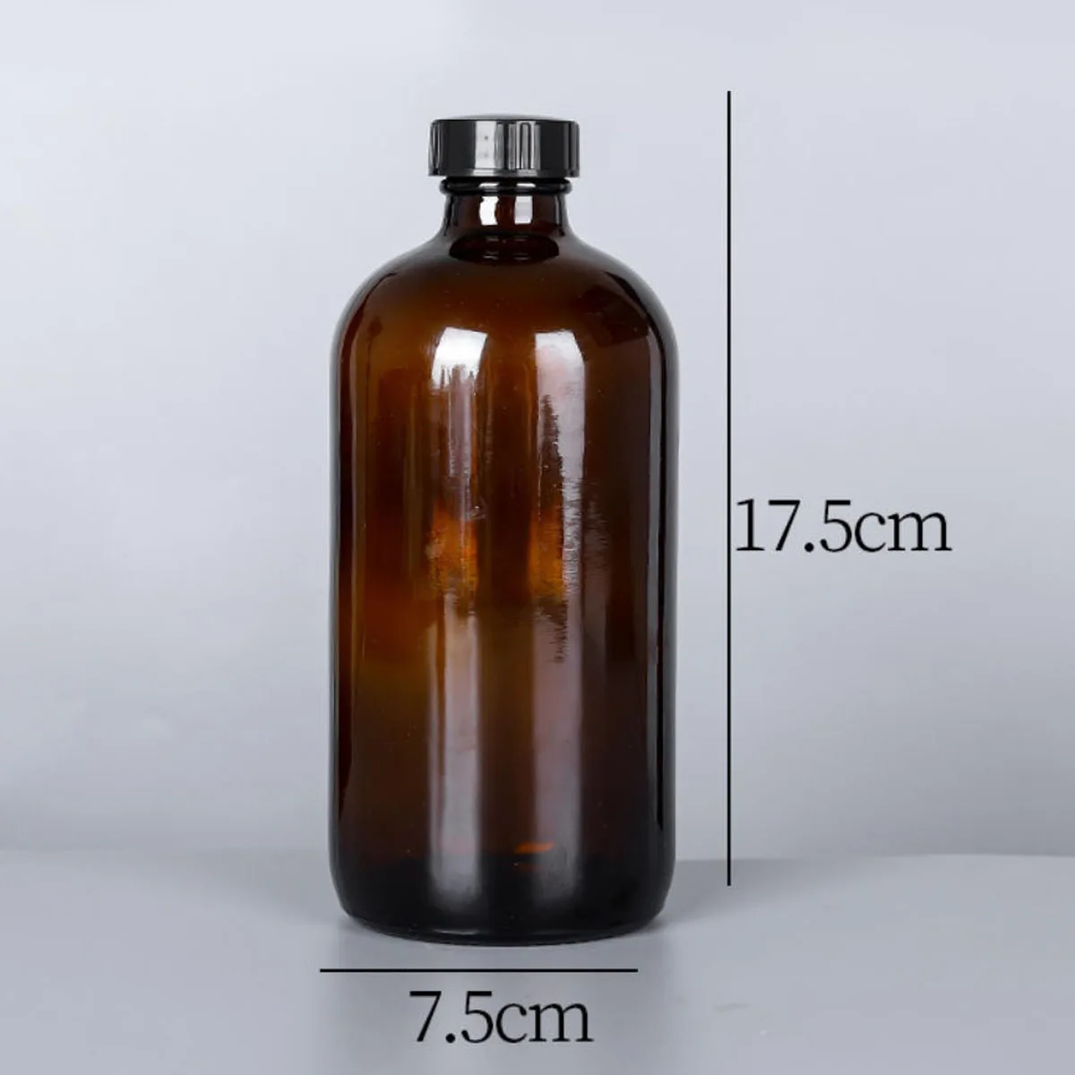 2 حزمة 16 أوقية زجاجات كومبوتشا فارغة مع أغطية غطاء عازل محكم الهواء لتخزين التخمير الثانوي 500 مل #3