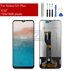 For Nokia C21 Plus LCD Display With Frame Digitizer Assembly For Nokia C21+ Touch Screen Replacement Repair Parts 6.5