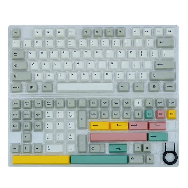 130 keys PBT Cherry profile Dyesub print 9009 Series for mx keyboard for 61/64/68/80/84/87/980/108 layouts