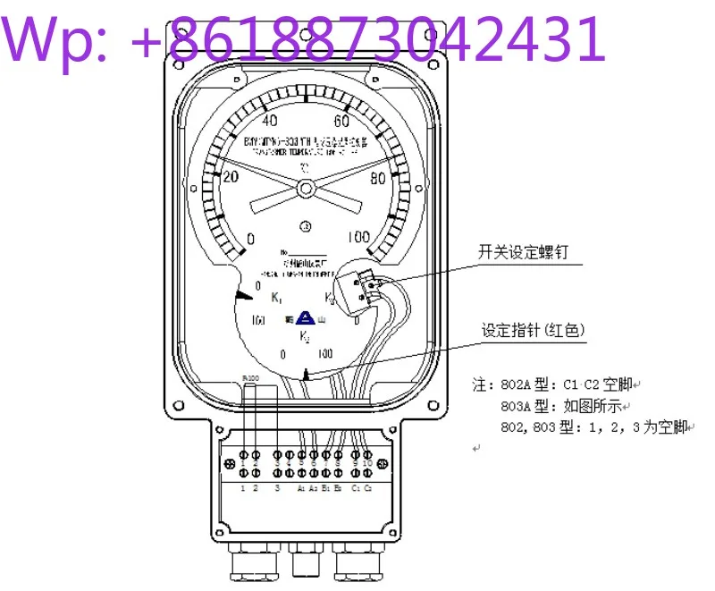 BWY(WTYK)-803AG(TH) temperature indicating controller Brand new 1PCS