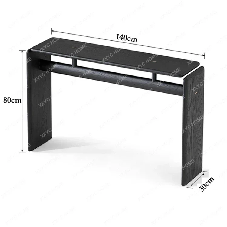 

X36 Light Luxury Solid Wood Minimalist Entrance Platform Entrance Table Strip Case Narrow Side Table Art Home Aisle End
