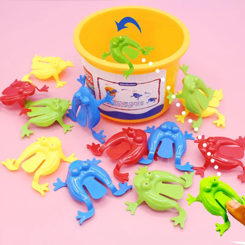 

New Jumping Frog Bounce Fidget Toys For Kids Novelty Assorted Stress Reliever Toys For Children Birthday Gift Party Favor