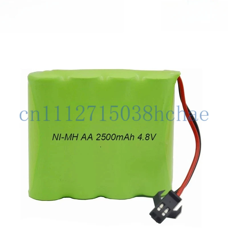 NiMH 4.8V 2500mAH AA Rechargeable Battery for RC Vehicle for SM-2P Connector Plug