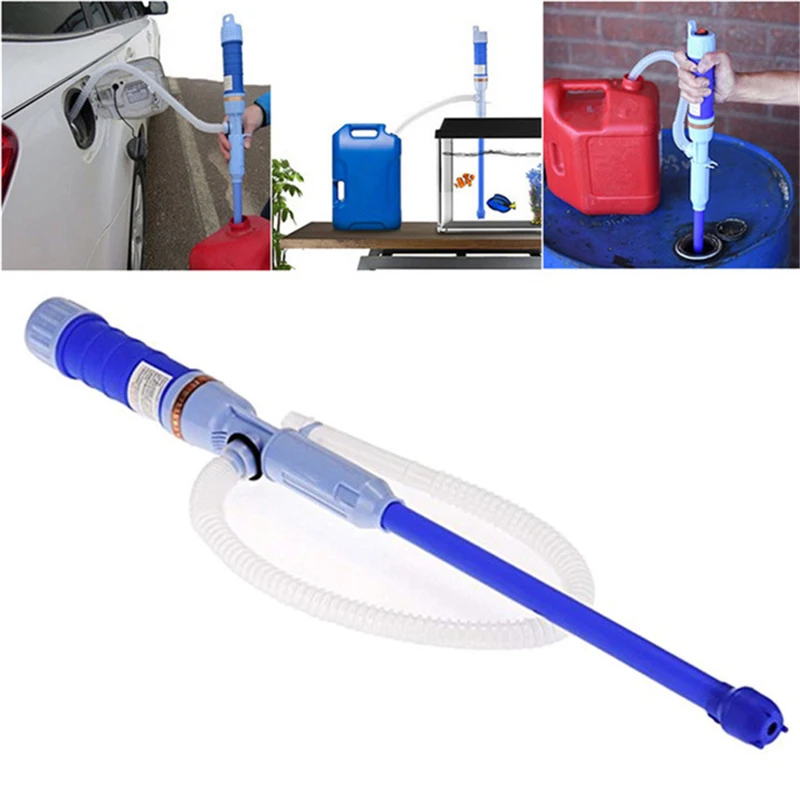 Electric Oil Pump Siphon Liquid Transfer Pump Handheld Pump Battery Operated Water Gas Tools Portable Car Siphon Petrol Fuel