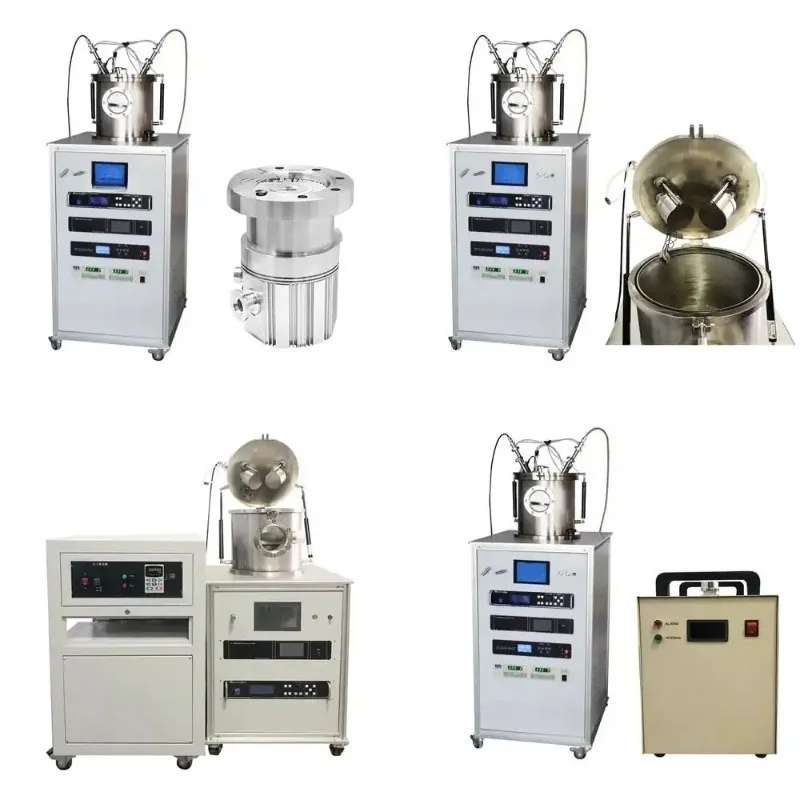 Lab Small Magnetron Plasma Sputtering Coater Machine Small Pvd Vacuum Coating Machine Gold, Chrome and Black Oxide