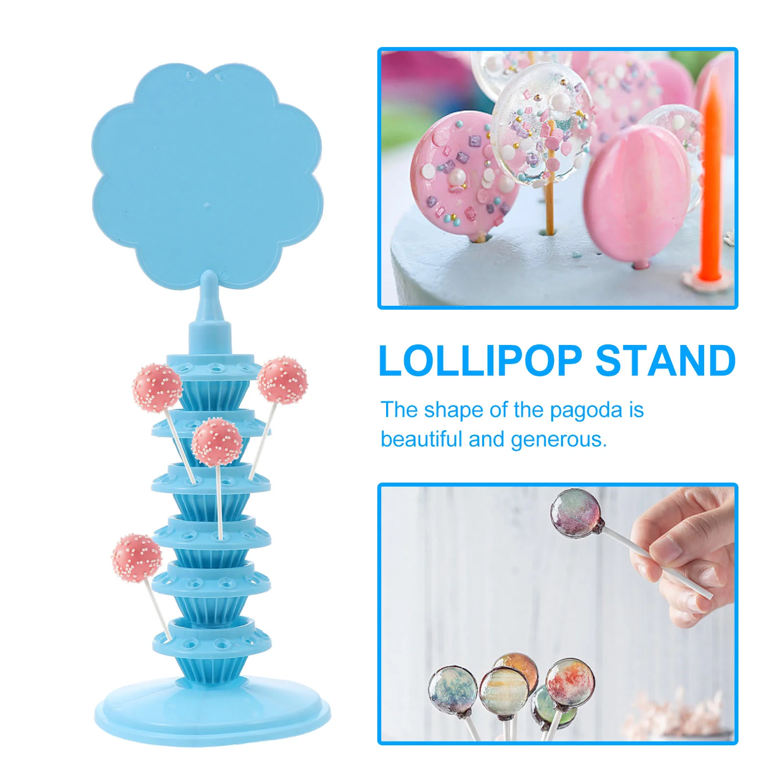 Lollipop Display Stand 60 Holes Rack Dessert Holder Storage Creative Candy Delicate