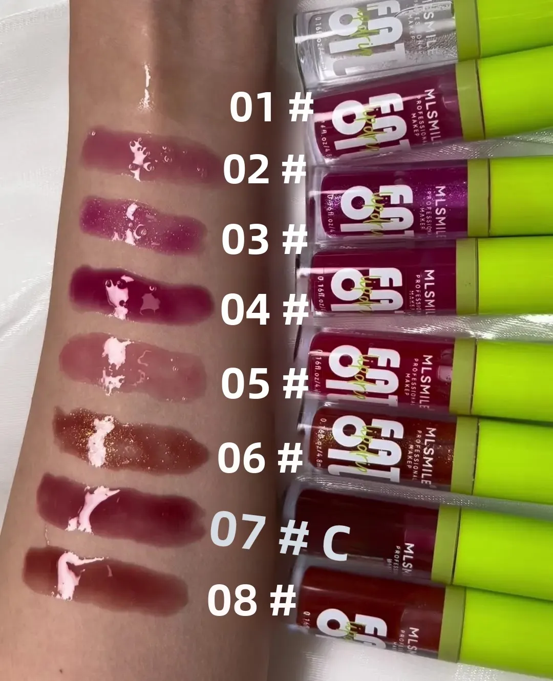 4-teiliges Set Spiegelperlen-Lipgloss, langanhaltend, feuchtigkeitsspendend, feuchtigkeitsspendend, klares Lippenbalsamöl, mehrfarbige Lippenverbesserung