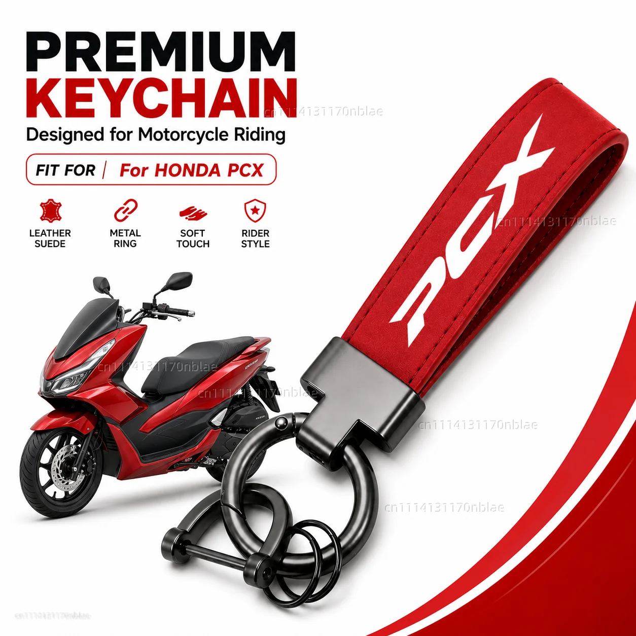 Llavero de cuero de alta calidad para motocicleta, llavero para HONDA PCX125 PCX150 PCX 125 150 pcx 125 150, accesorios para motocicleta