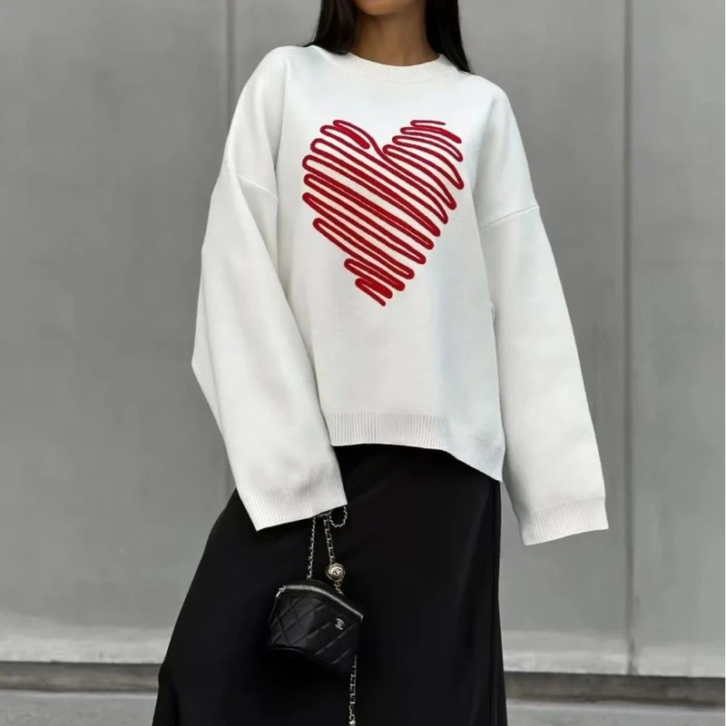 Casual Sweater Lazy Wind Sweet and Lovely Print Loose Plus Velvet Padded Jacket 2025 Early Spring Fashion Commuter Women's Wear