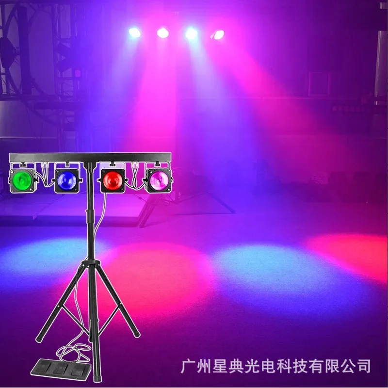 

4 шт. 30Вт портативные прожекторы RGB с подставкой для вечеринок, караоке, баров, сценического освещения