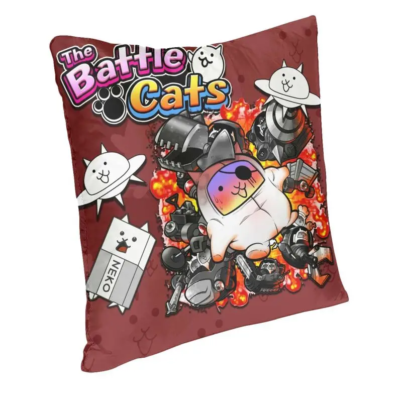 Guardians Subterra Battle Cats Gaming Cushion Covers Kitten Soft Velvet Cute Pillows Case for Sofa