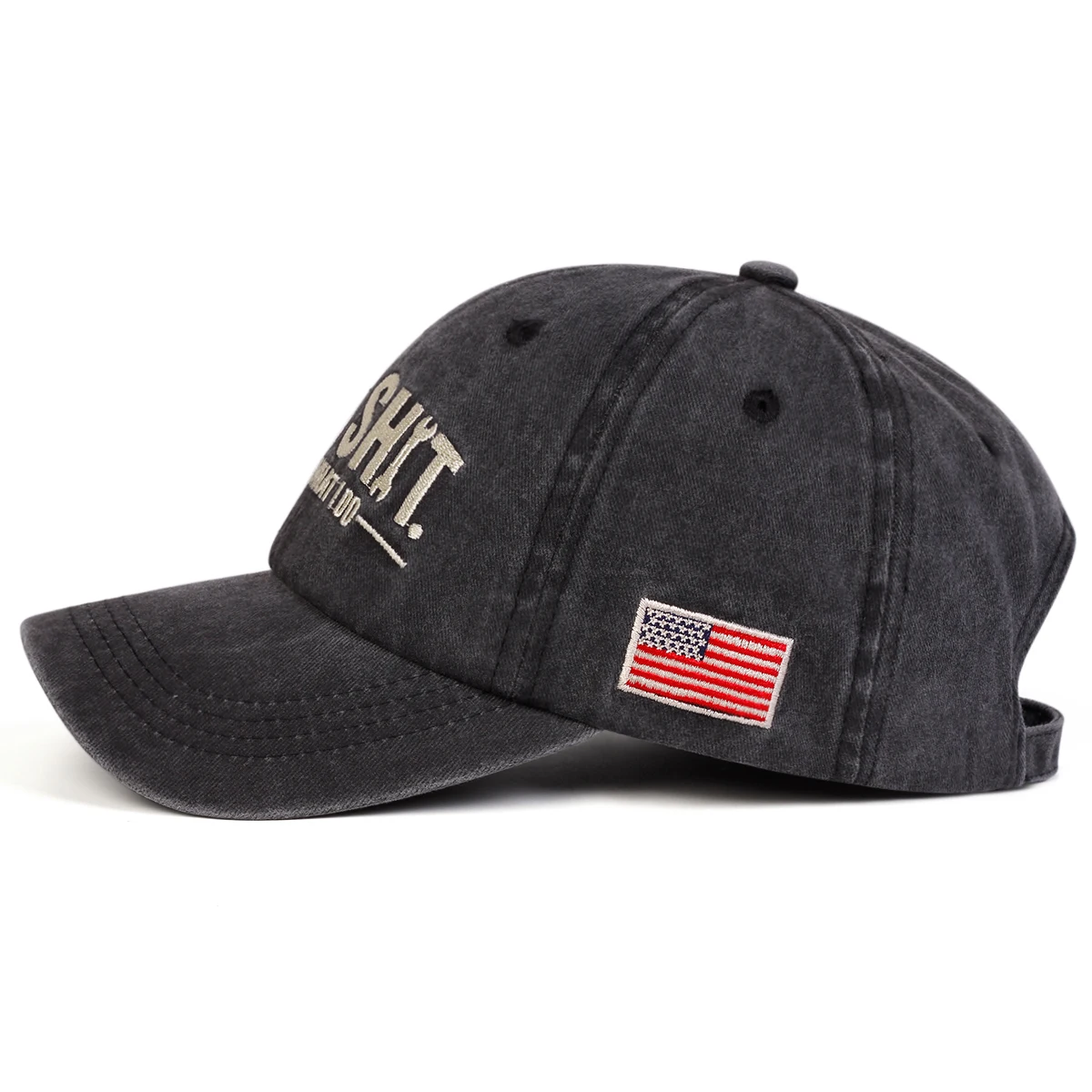 Unisex I FIX SHIT Baseballkappen mit Stickerei, für Frühling und Herbst, für den Außenbereich, verstellbare Freizeithüte, Sonnenschutzhut, Sportkappe – Detail 3