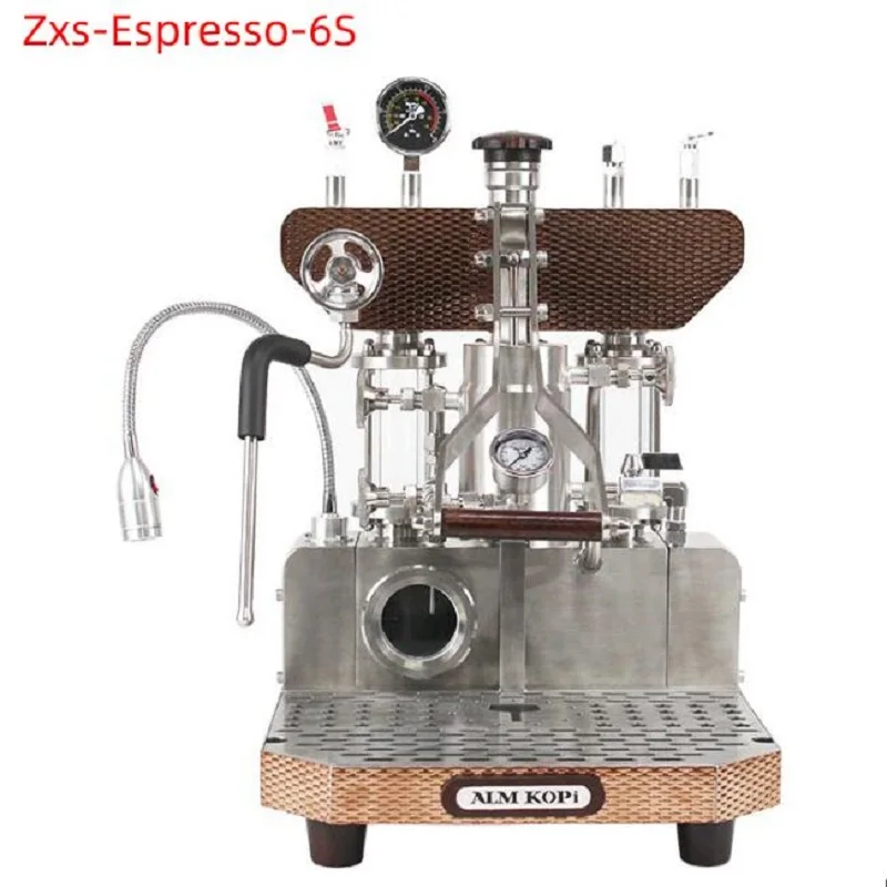 ALM KOPI Zxs-Espresso-6/6S Espresso  Coffee Machine Espresso Maker Pressure Bar Stainless Coffee Maker