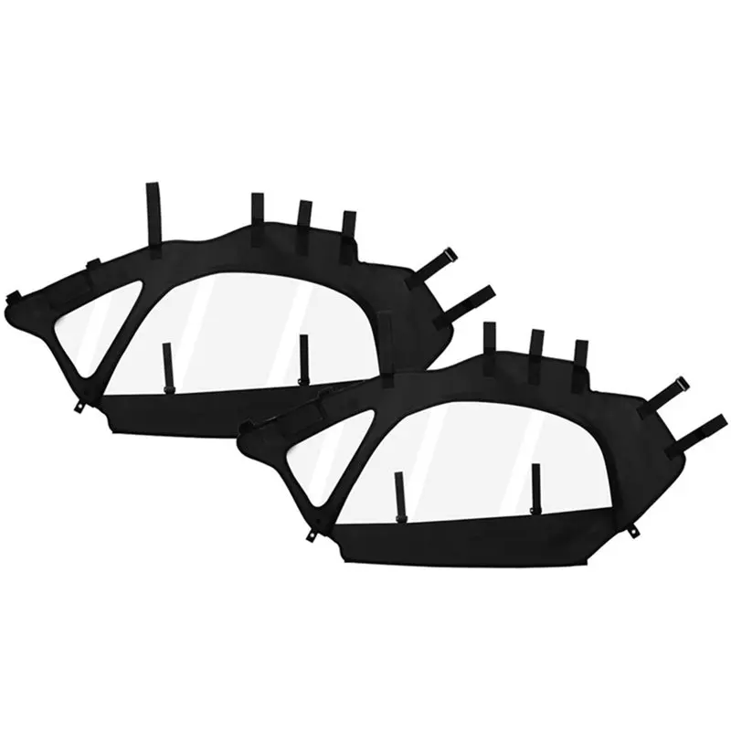 

A82M-Soft Door Cover Kit 1 Pair Cab Side Window Set For 2017-2025 For Can Am Maverick X3 2-Seater Models