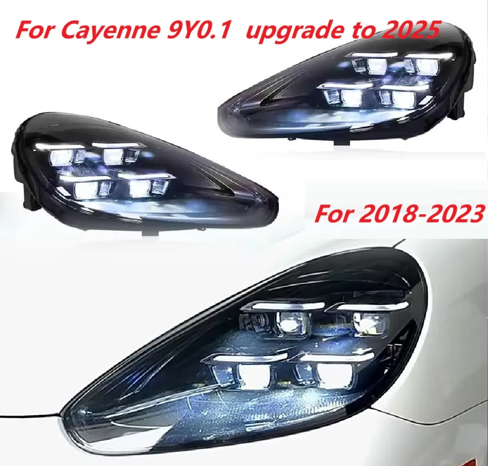 

Для Porsche Cayenne 2018-2023 годов выпуска, обновленного до серии 9Y0.1. Обновите с помощью новых модифицированных светодиодных фар.