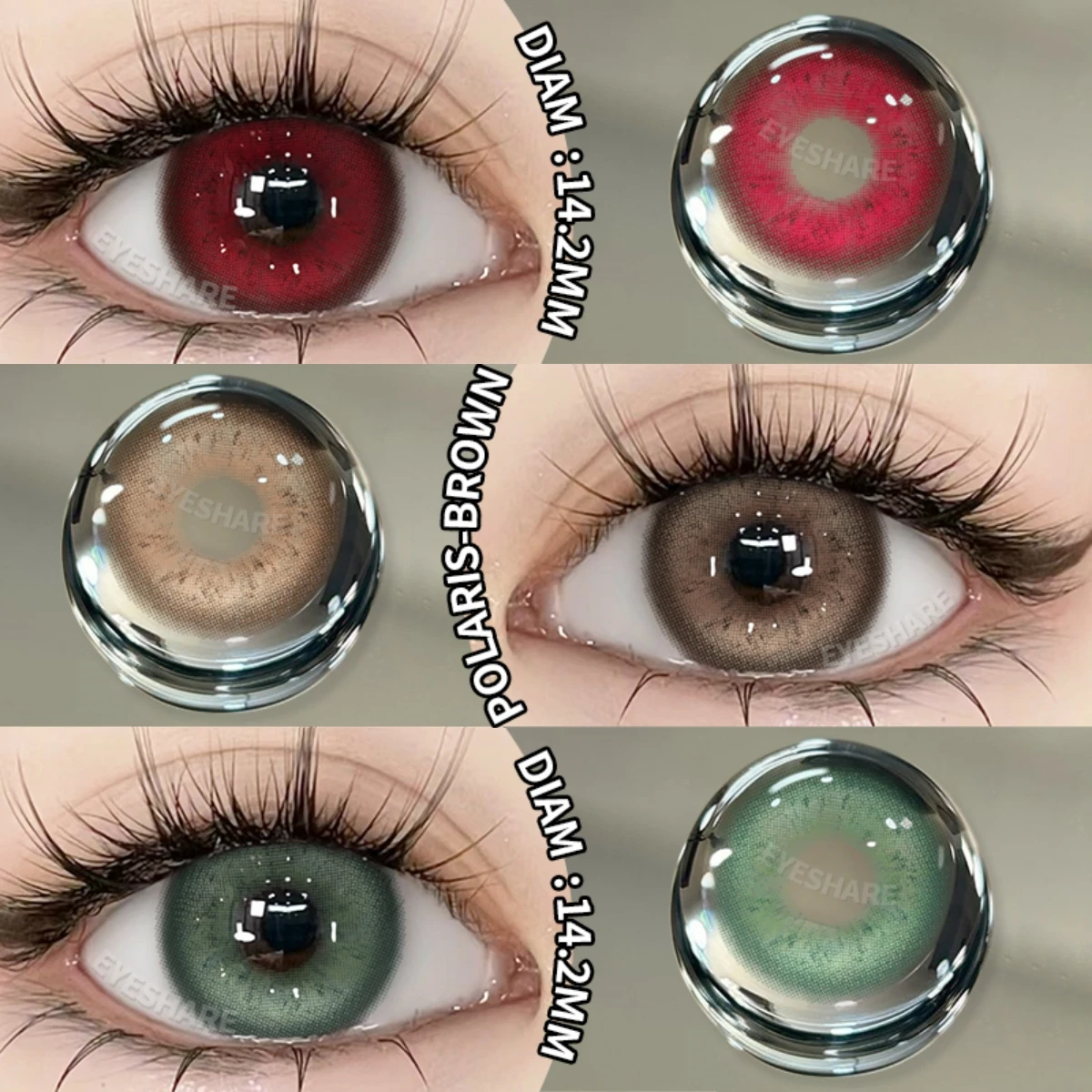 

EYESHARE 1Pair New Colored Contact Lenses for Eyes Brown Contact Lenses Blue Eye Lens Yearly Cosmetic Lenses Green Eye Contact