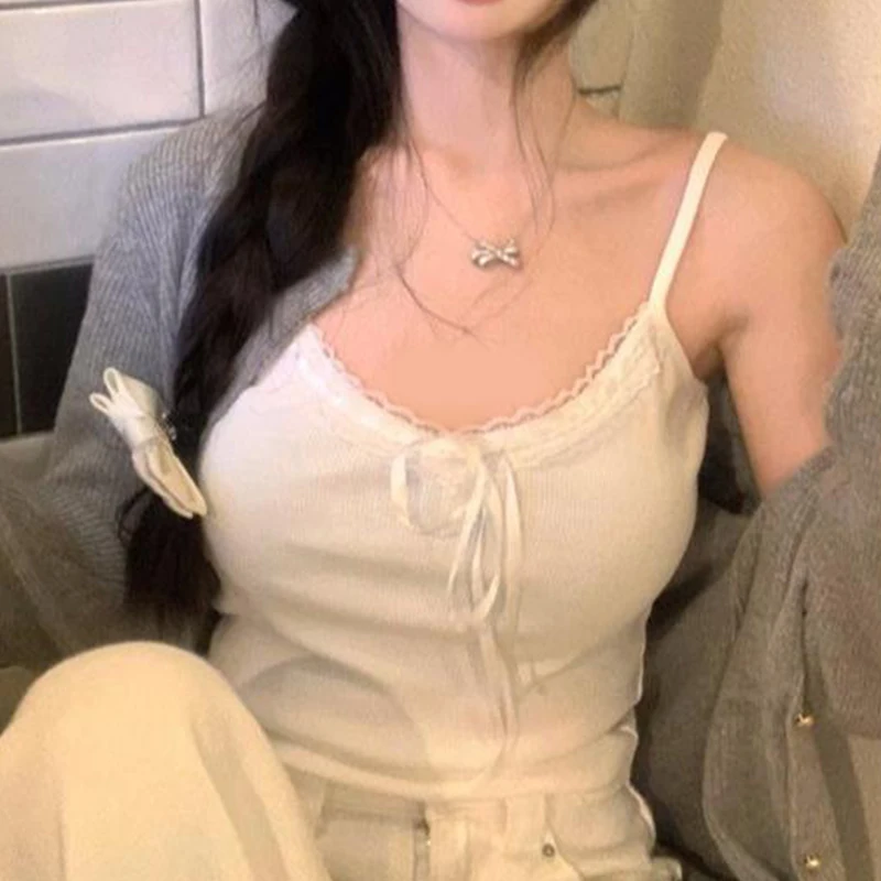 

Стиль Pure Desire с кружевным краем, красивый жилет на спине, цельный жилет с фиксированной чашкой на груди, облегающая верхняя одежда, короткий топ