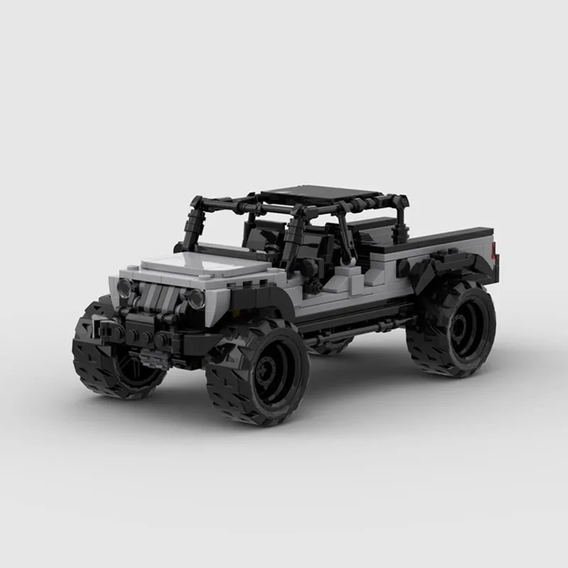 MOC SUV cross-country Jeep Gladiator Vehicle Soldier Weapon Building Block Model Bricks DIY Toys for Kid Christmas Gifts