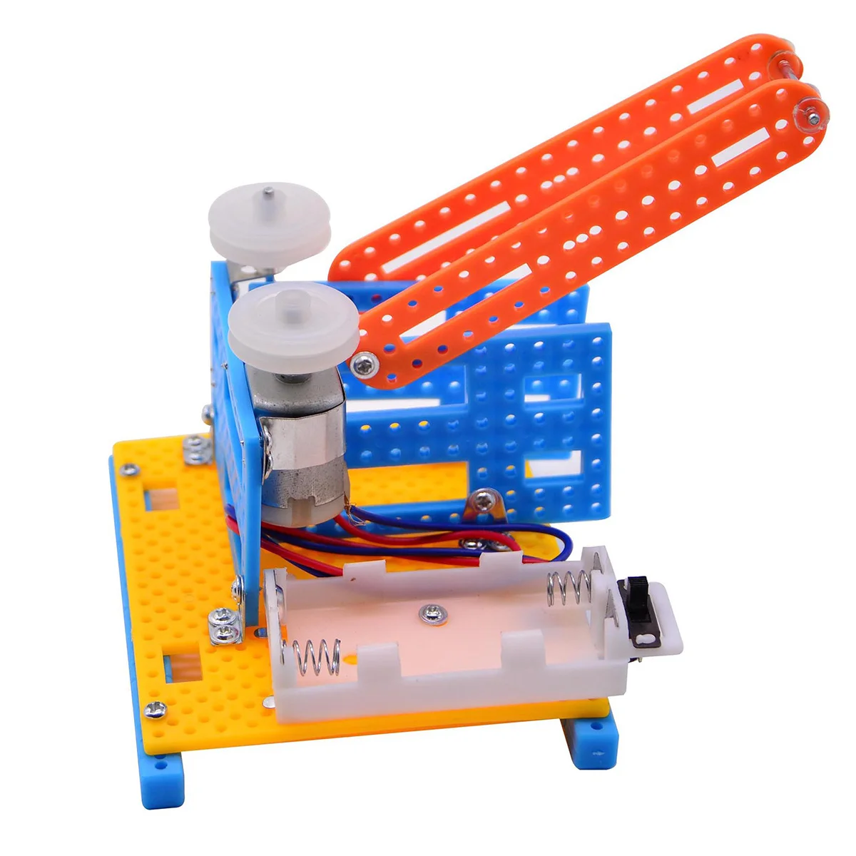 1 Stücke Kinder DIY Automatische Pitching Maschine Wissenschaft Kit Pädagogisches Werkzeug-Frei für Kinder Verschiedene Farben