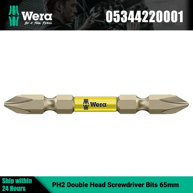 wera-05344220001-pontas-de-chave-de-fenda-ph2-de-cabeca-dupla-65mm-ponta-resistente-a-impacto-para-chave-de-fenda-eletrica-851-23-de-alta-qualidade