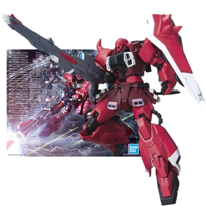 Bandai Genuine Figure Gundam Model Kit MG 1/100 Gunner Zaku Warrior Lunamaria Hawke Collection Gunpla Action Figure Boys Toys