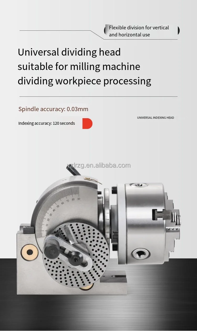 BS Simple Dividing Head With 160 Three-Jaw Chuck Milling Head 6-inch Indexing 4\