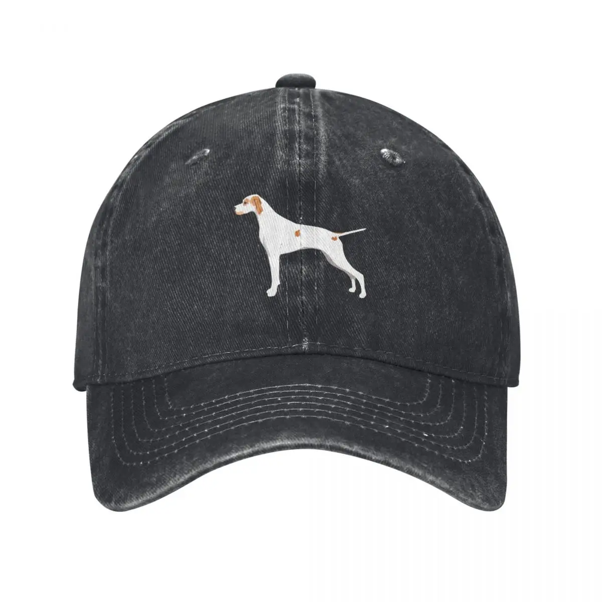 Realistic English pointer orange and white silhouette Baseball Cap Fashion Beach Golf Hat Mens Women's