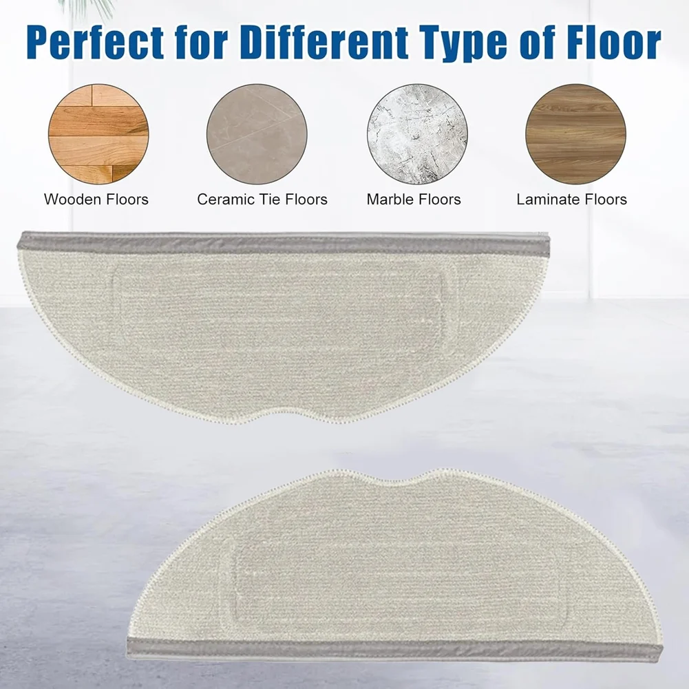 BISM Set di panni per mop per Dreame Mova S10/Trouver S10/Mova S10 Plus/Trouver S10 Plus Parti per aspirapolvere 12 pezzi