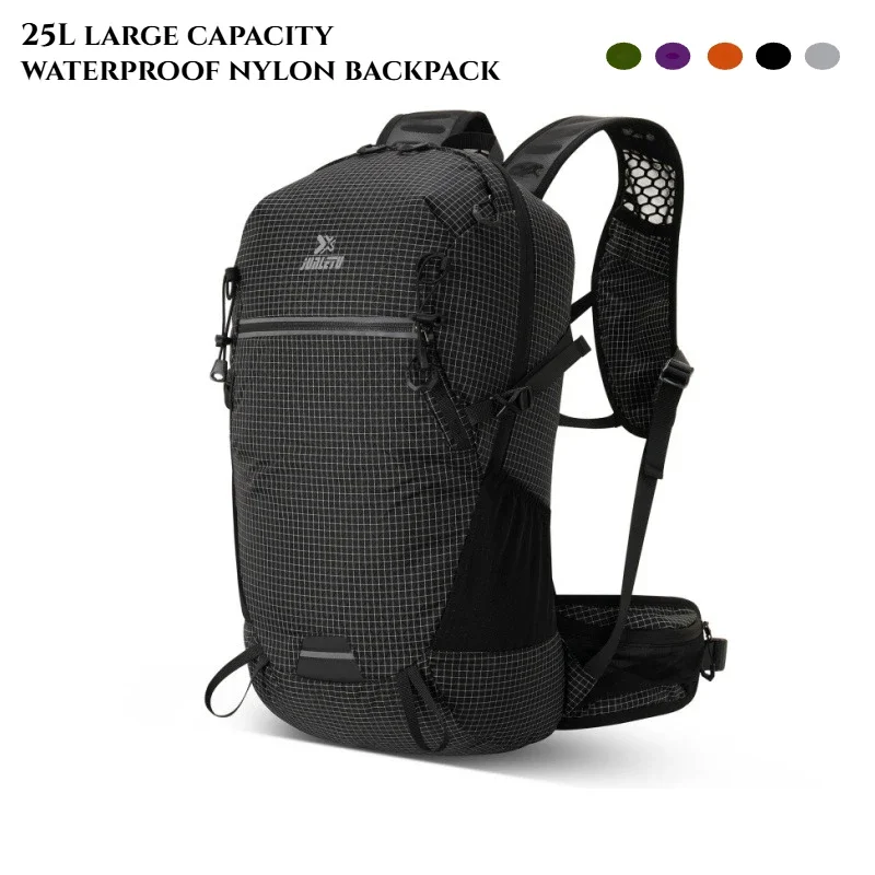 25L Outdoor Hiking Backpack  Large Capacity Sports Bag  Nylon Waterproof Wear-resistant Backpack for Climbing Traveling Dry Bag