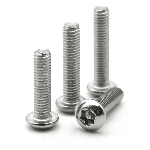Imagen 2 del producto M2 M3 M4 M5 M6 M8 M10 304 Torx de seis lóbulos de acero inoxidable con pasador botón de cabeza redonda tornillo de seguridad antirrobo a prueba de manipulaciones
