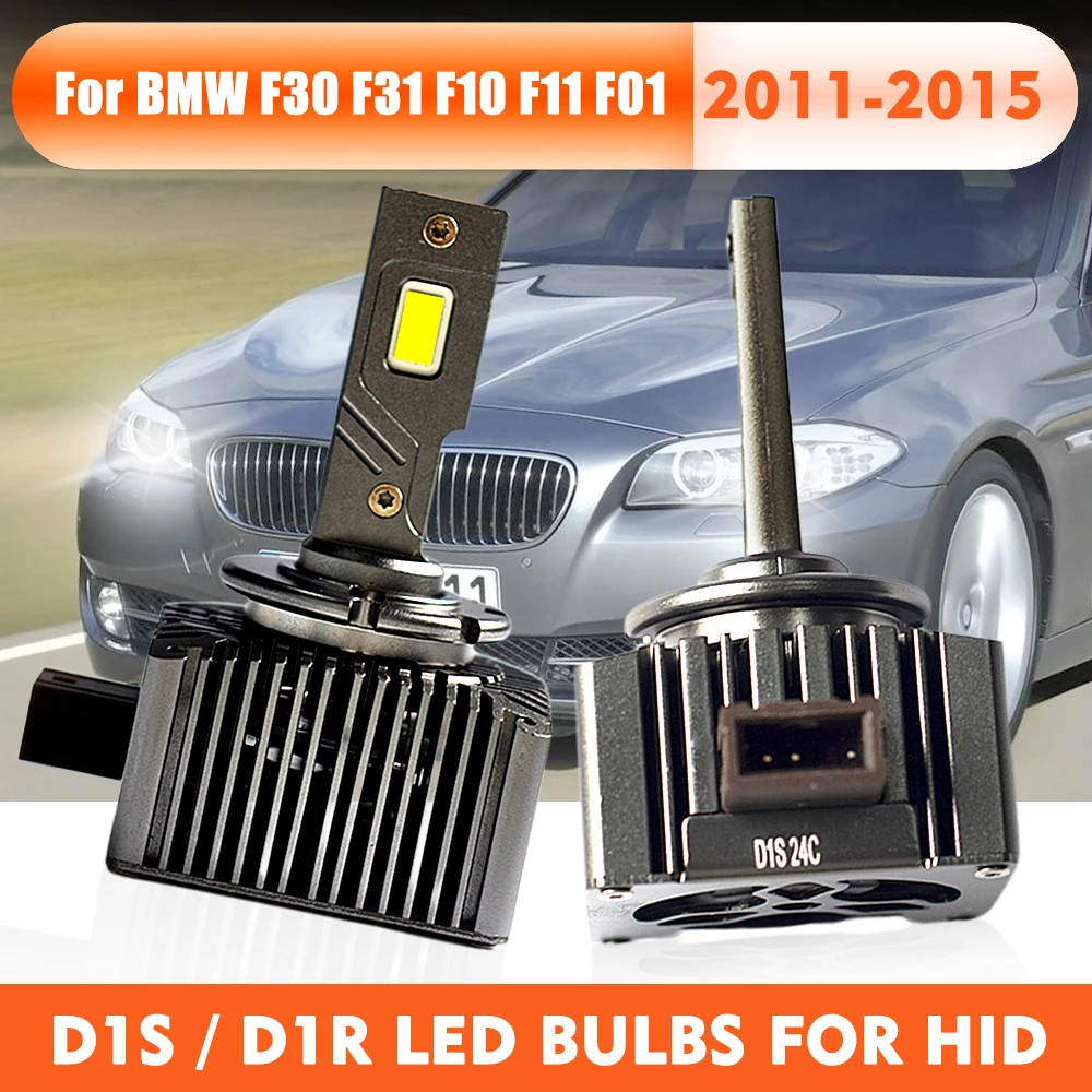 D1S D1R LED Headlight Bulbs 55W 6000K White Replace HID Conversion Lamp For 11-15 BMW F30 F31 F10 F11 F01 F02 F03 63127296090