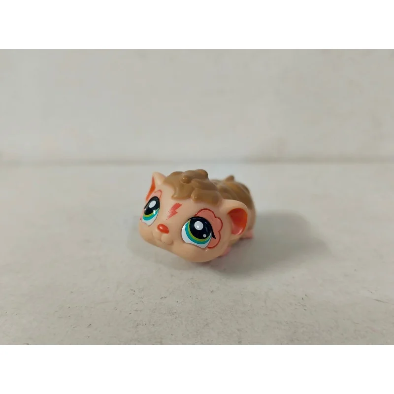 LPS Figure Orange Guinea Pig with Green Eyes #1844 Mini Pet Shop toy view 2