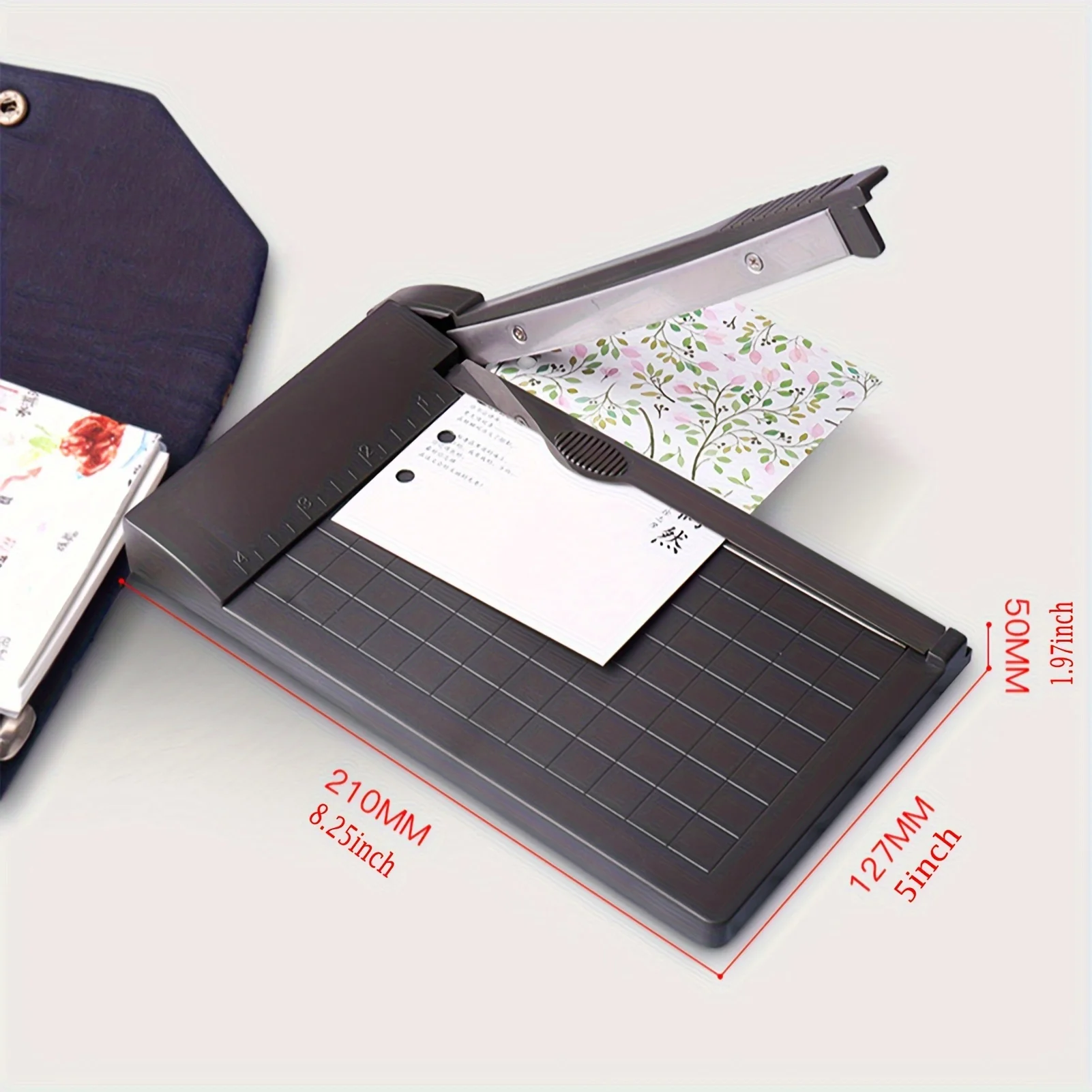 ortable & Lightweight 6 Inch (160mm) Mini Paper Trimmer Guillotine Cutter - Manual Desktop Paper Cutting Machine