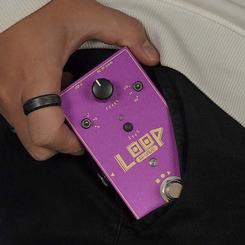 M-VAVE LOOP II Effect Pedal Looper Electric Guitar Pedal 3 Loops Up To 11 Minutes Loop Effector Recording Time 3 Speed Controls