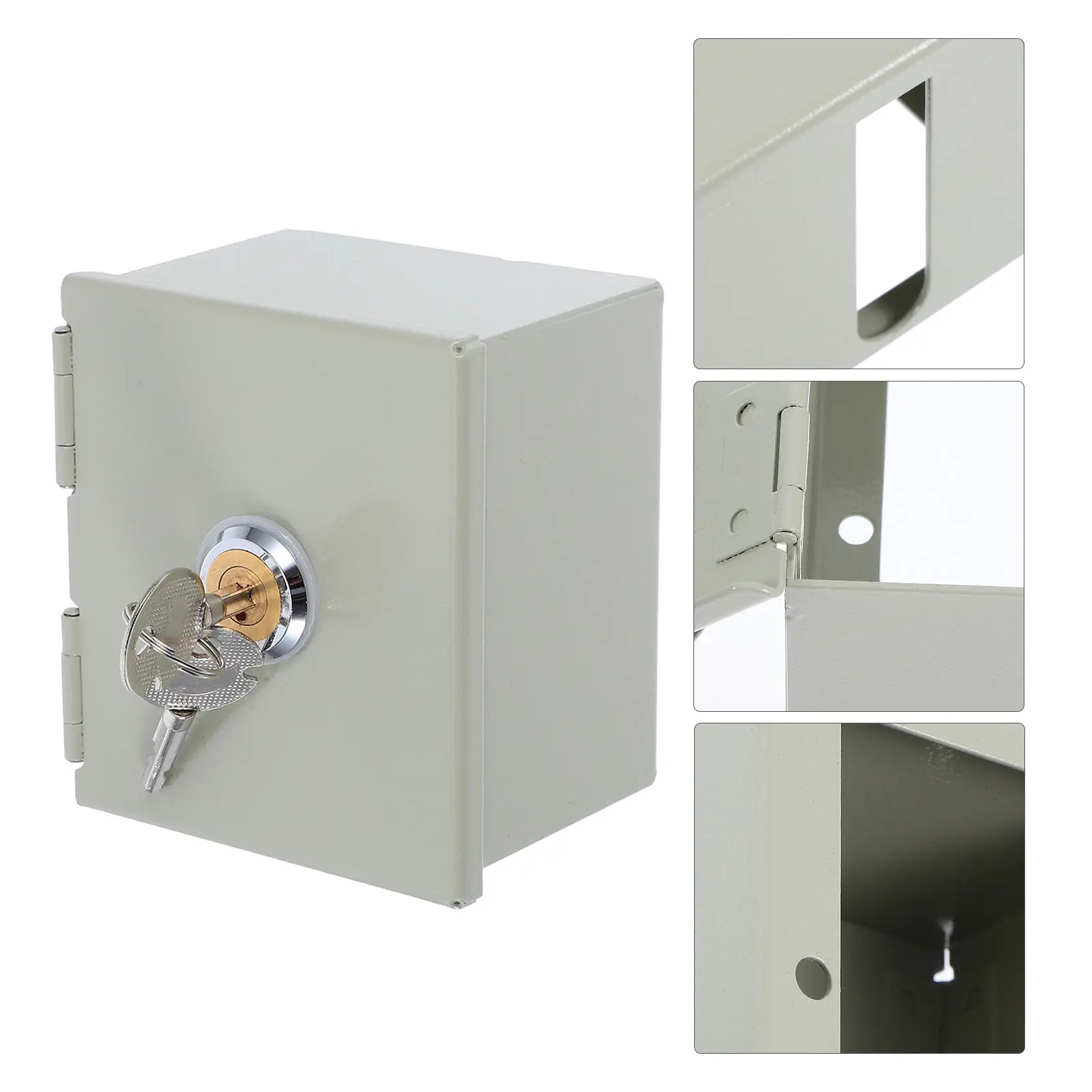 Compact 86-Type Wall-Mounted Outlet Lock Box Weatherproof Proof Electrical Outlet Protector for Home Office Kitchen