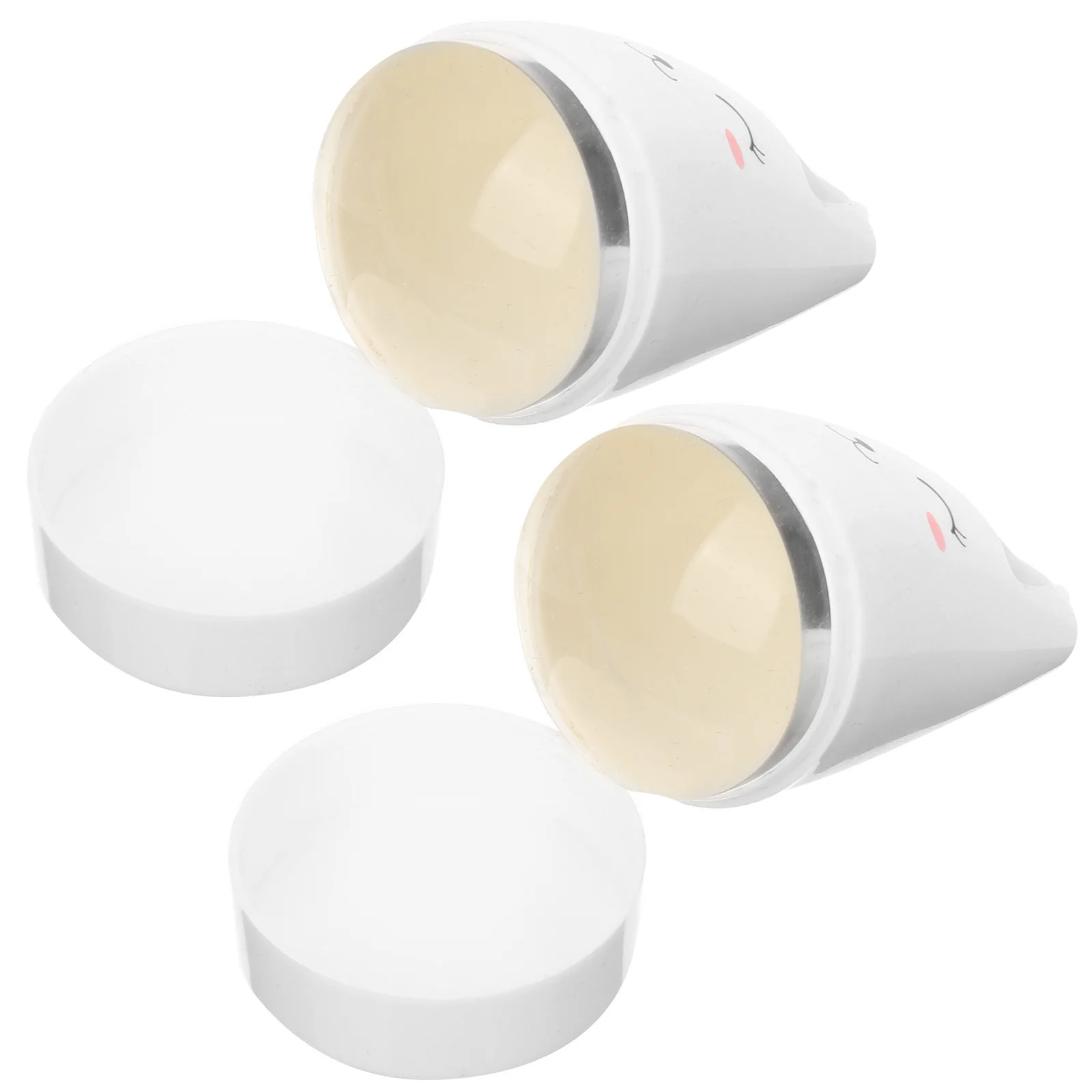 

2Pcs Nail Art Stamper Bunny Manicure Tools Rabbit Silicone Head for DIY Designs Birthday Party Christmas Valentine Gifts