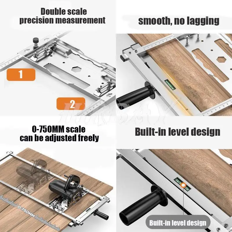 For Electricity Circular Saw Trimmer Machine Edge Guide Positioning Cutting Board Tool Woodworking Router Circle Milling Groove