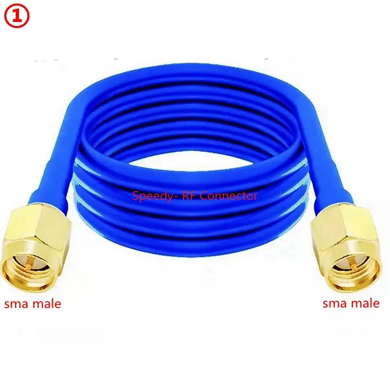 RG402 RG-402 Coaxial Cable SMA To SMA Male Female Connector RPSMA To RPSMA High Frequency Semi Flexible Fast Delivery Brass RF