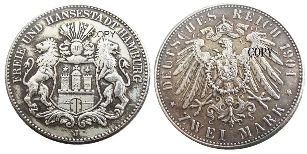 

Replica Germany 2 Mark silver Plated 1904 Silver Plated Copy Coins