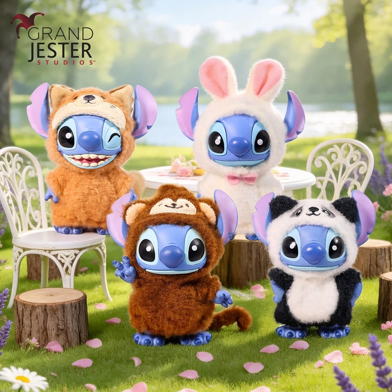 

Genuine Enesco Stitch Blind Box Stitch Cute Outfit Figure Jungle Party Stitch Anime Figure Mystery Box Model Ornament Gift